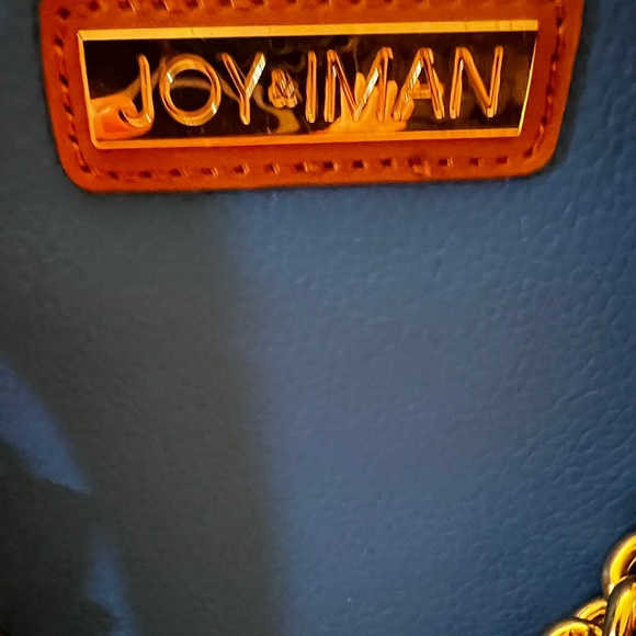 Joy Iman Handbag unique multi colored several satin lining deep pockets. - Picture 3 of 12